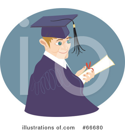 Royalty-Free (RF) Graduate Clipart Illustration by Prawny - Stock Sample #66680