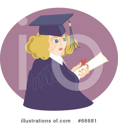 Royalty-Free (RF) Graduate Clipart Illustration by Prawny - Stock Sample #66681