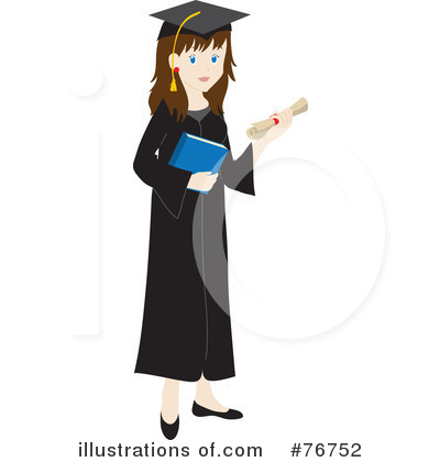 Royalty-Free (RF) Graduate Clipart Illustration by Rosie Piter - Stock Sample #76752