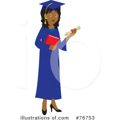 Royalty-Free (RF) Graduate Clipart Illustration by Rosie Piter - Stock Sample #76753