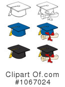 Graduation Cap Clipart #1067024 by Hit Toon
