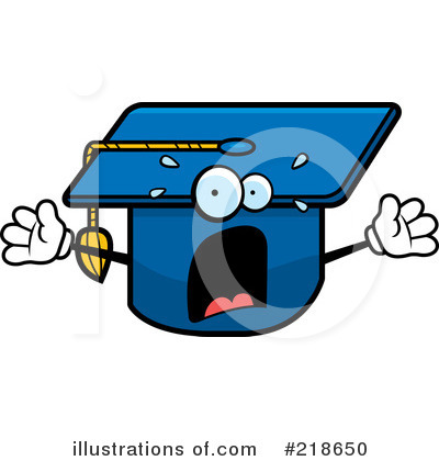 Royalty-Free (RF) Graduation Cap Clipart Illustration by Cory Thoman - Stock Sample #218650