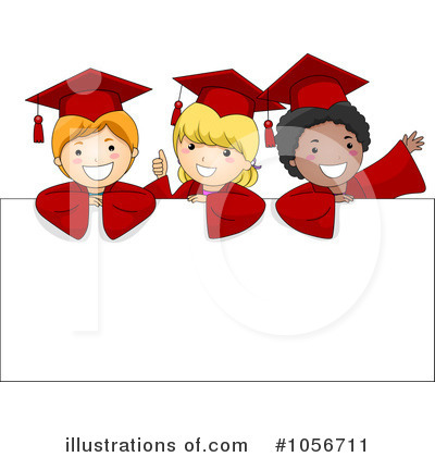 Royalty-Free (RF) Graduation Clipart Illustration by BNP Design Studio - Stock Sample #1056711