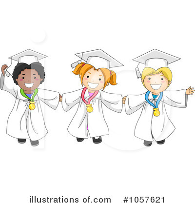 Royalty-Free (RF) Graduation Clipart Illustration by BNP Design Studio - Stock Sample #1057621