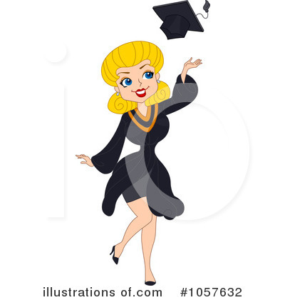 Royalty-Free (RF) Graduation Clipart Illustration by BNP Design Studio - Stock Sample #1057632