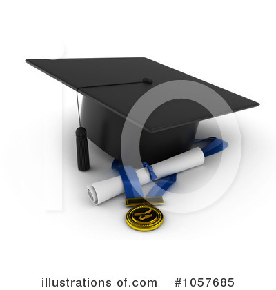 Royalty-Free (RF) Graduation Clipart Illustration by BNP Design Studio - Stock Sample #1057685