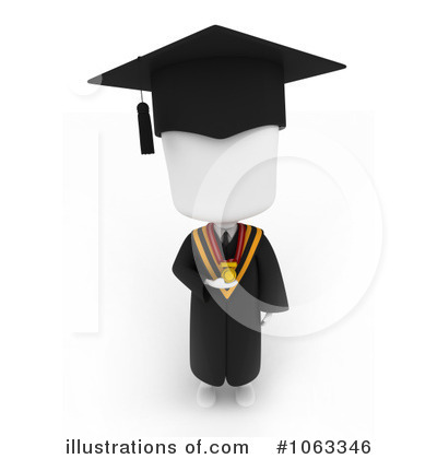 Royalty-Free (RF) Graduation Clipart Illustration by BNP Design Studio - Stock Sample #1063346
