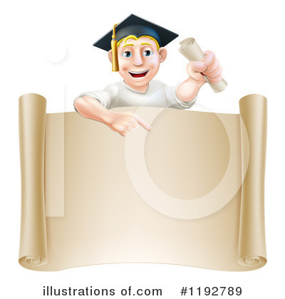Royalty-Free (RF) Graduation Clipart Illustration by AtStockIllustration - Stock Sample #1192789