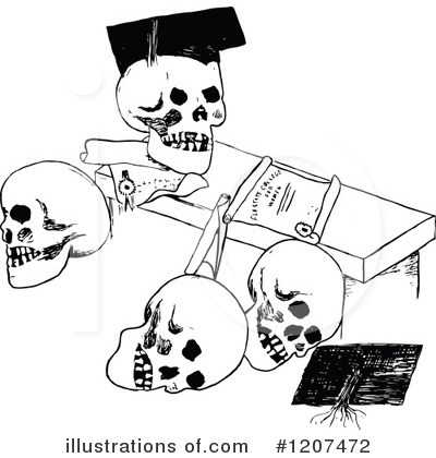 Skull Clipart #1207472 by Prawny Vintage