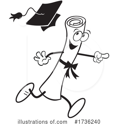 Graduation Clipart #1736240 by Johnny Sajem