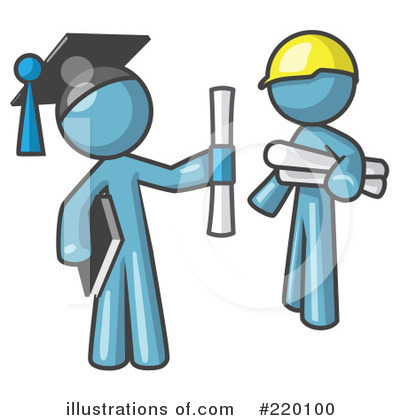 Royalty-Free (RF) Graduation Clipart Illustration by Leo Blanchette - Stock Sample #220100