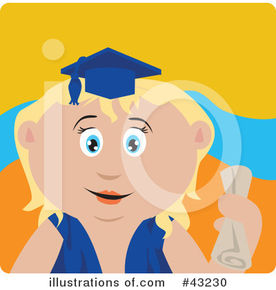 Graduation Clipart #43230 by Dennis Holmes Designs