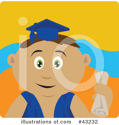 Graduation Clipart #43232 by Dennis Holmes Designs