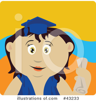 Graduation Clipart #43233 by Dennis Holmes Designs