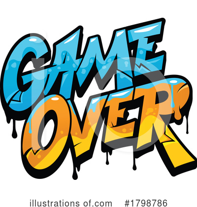 Game Over Clipart #1798786 by Vector Tradition SM
