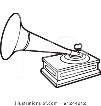 Gramophone Clipart #1244212 by Lal Perera