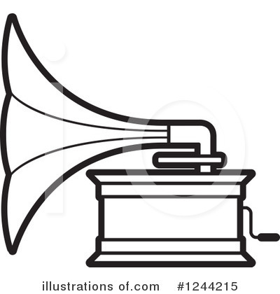 Royalty-Free (RF) Gramophone Clipart Illustration by Lal Perera - Stock Sample #1244215