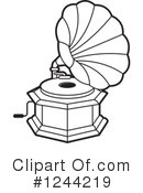 Gramophone Clipart #1244219 by Lal Perera