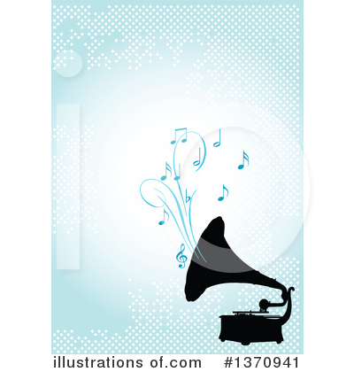 Royalty-Free (RF) Gramophone Clipart Illustration by Pushkin - Stock Sample #1370941