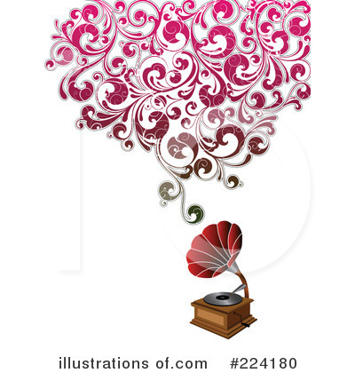 Royalty-Free (RF) Gramophone Clipart Illustration by OnFocusMedia - Stock Sample #224180
