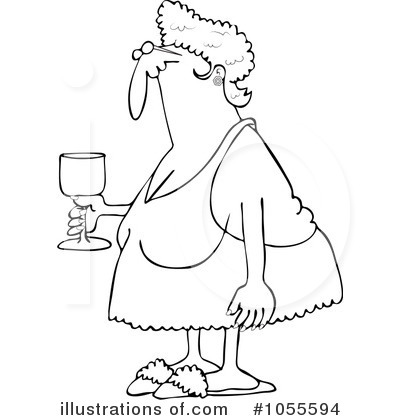 Royalty-Free (RF) Grandma Clipart Illustration by djart - Stock Sample #1055594