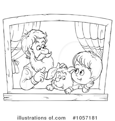 Royalty-Free (RF) Grandpa Clipart Illustration by Alex Bannykh - Stock Sample #1057181
