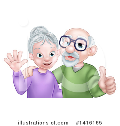 Senior Clipart #1416165 by AtStockIllustration