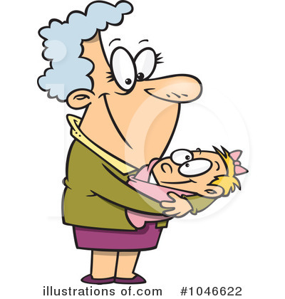 Royalty-Free (RF) Granny Clipart Illustration by toonaday - Stock Sample #1046622