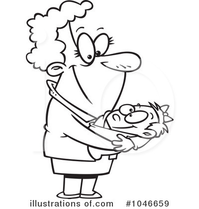 Royalty-Free (RF) Granny Clipart Illustration by toonaday - Stock Sample #1046659