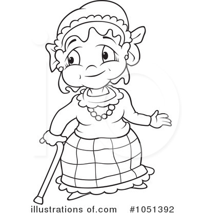 Royalty-Free (RF) Granny Clipart Illustration by dero - Stock Sample #1051392