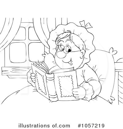 Royalty-Free (RF) Granny Clipart Illustration by Alex Bannykh - Stock Sample #1057219