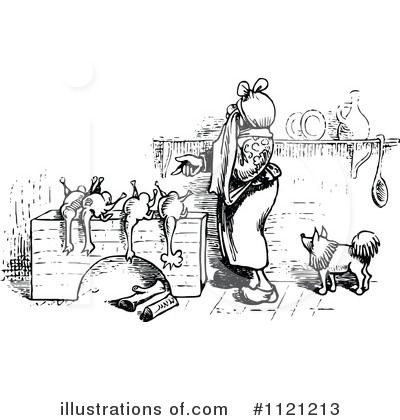 Royalty-Free (RF) Granny Clipart Illustration by Prawny Vintage - Stock Sample #1121213