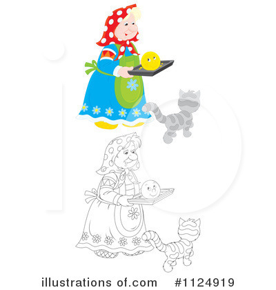 Royalty-Free (RF) Granny Clipart Illustration by Alex Bannykh - Stock Sample #1124919