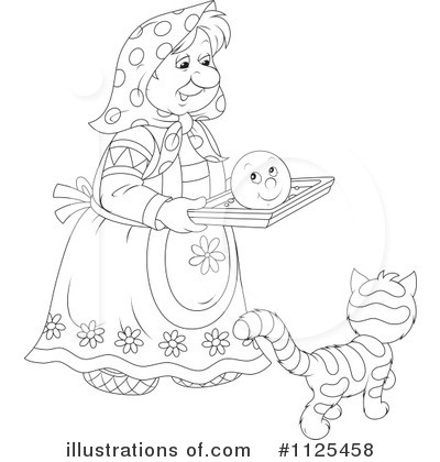 Royalty-Free (RF) Granny Clipart Illustration by Alex Bannykh - Stock Sample #1125458