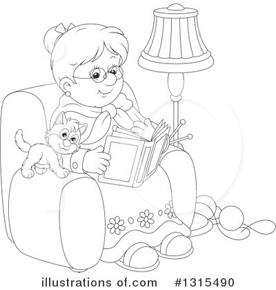 Royalty-Free (RF) Granny Clipart Illustration by Alex Bannykh - Stock Sample #1315490