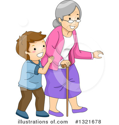 Royalty-Free (RF) Granny Clipart Illustration by BNP Design Studio - Stock Sample #1321678