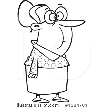 Royalty-Free (RF) Granny Clipart Illustration by toonaday - Stock Sample #1364781