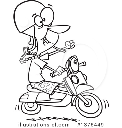 Scooter Clipart #1376449 by toonaday