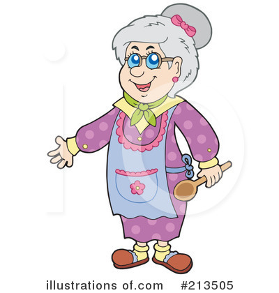 Royalty-Free (RF) Granny Clipart Illustration by visekart - Stock Sample #213505