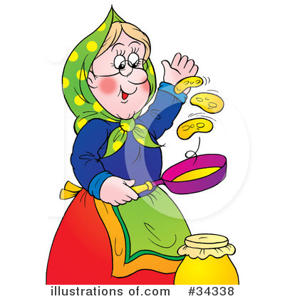 Royalty-Free (RF) Granny Clipart Illustration by Alex Bannykh - Stock Sample #34338