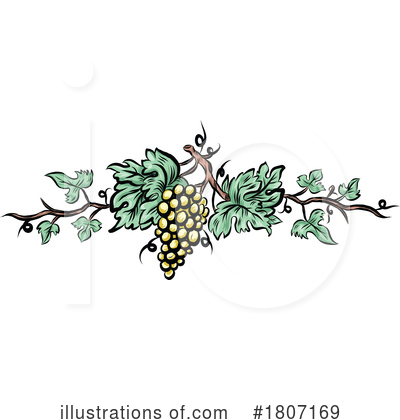 Royalty-Free (RF) Grape Clipart Illustration by Domenico Condello - Stock Sample #1807169