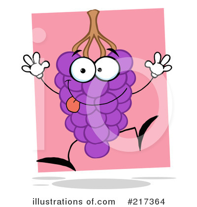 Royalty-Free (RF) Grape Clipart Illustration by Hit Toon - Stock Sample #217364