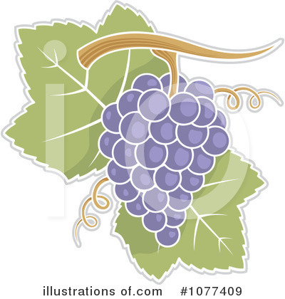 Grapes Clipart #1077409 by Any Vector