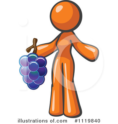 Royalty-Free (RF) Grapes Clipart Illustration by Leo Blanchette - Stock Sample #1119840