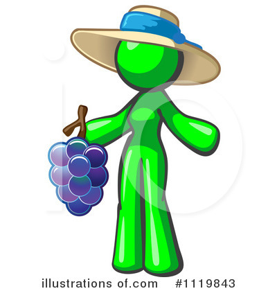 Royalty-Free (RF) Grapes Clipart Illustration by Leo Blanchette - Stock Sample #1119843