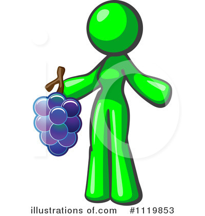 Green Woman Clipart #1119853 by Leo Blanchette
