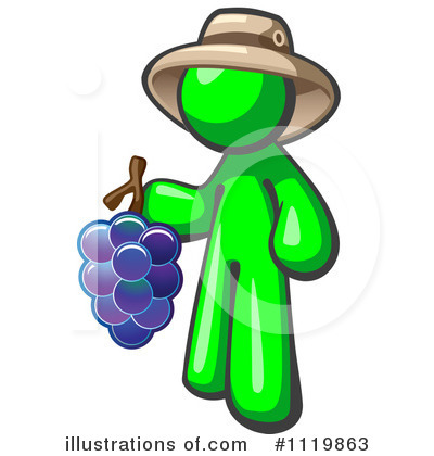 Royalty-Free (RF) Grapes Clipart Illustration by Leo Blanchette - Stock Sample #1119863