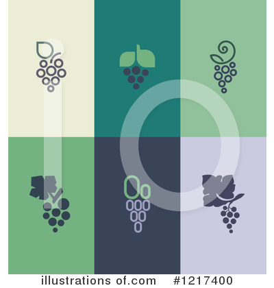 Royalty-Free (RF) Grapes Clipart Illustration by elena - Stock Sample #1217400