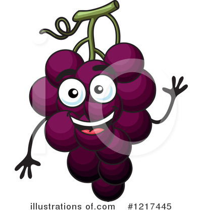 Royalty-Free (RF) Grapes Clipart Illustration by Vector Tradition SM - Stock Sample #1217445