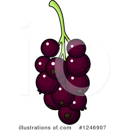 Royalty-Free (RF) Grapes Clipart Illustration by Vector Tradition SM - Stock Sample #1246907